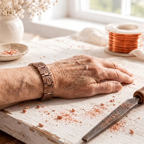 Driftwood Herrearmbånd i Kobber