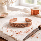 Kobberarmbånd med Knoopdesign