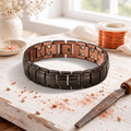 Obsidian Mandlig Kobberarmbånd