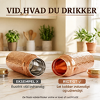 Vandflaske af rent kobber